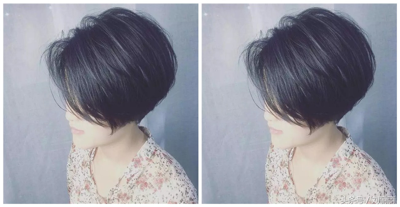 沙宣短发立体内扣发型图片,剪沙宣短发内扣教程