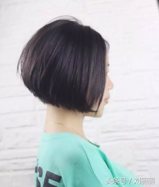 沙宣短发立体内扣发型图片,剪沙宣短发内扣教程