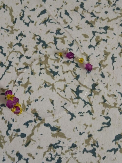 伞的串珠方法,小雨伞串珠