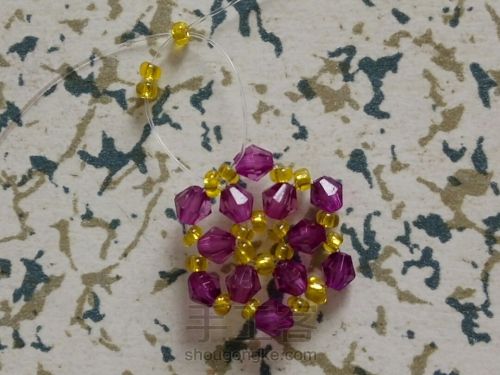 伞的串珠方法,小雨伞串珠