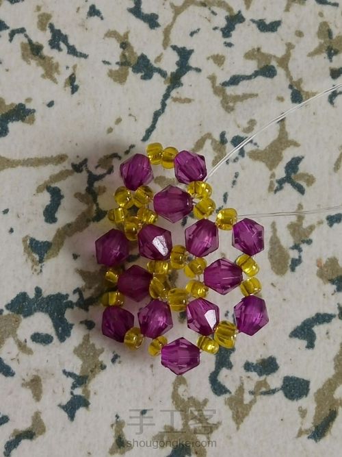 伞的串珠方法,小雨伞串珠