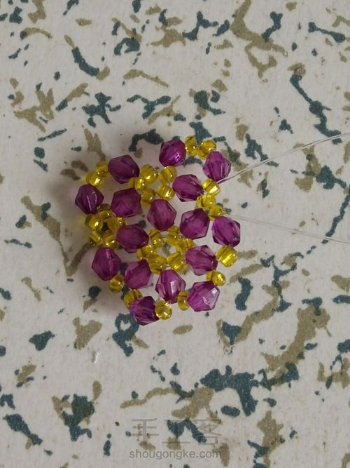 伞的串珠方法,小雨伞串珠