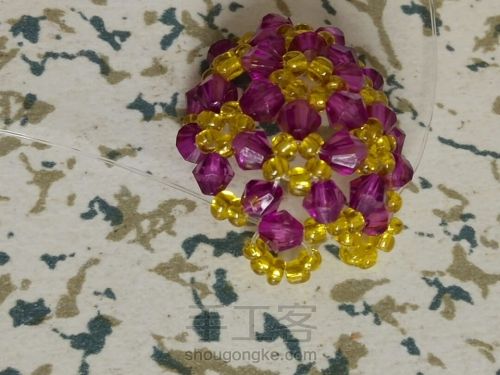 伞的串珠方法,小雨伞串珠