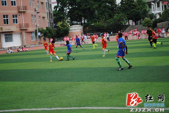 尼日尼亚、韩国小朋友为天门小学足球联欢活动点赞