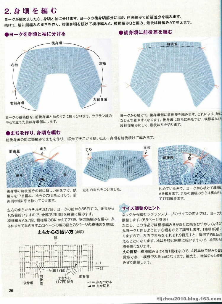 从上往下钩针开衫详细图解,从上往下钩针开衫