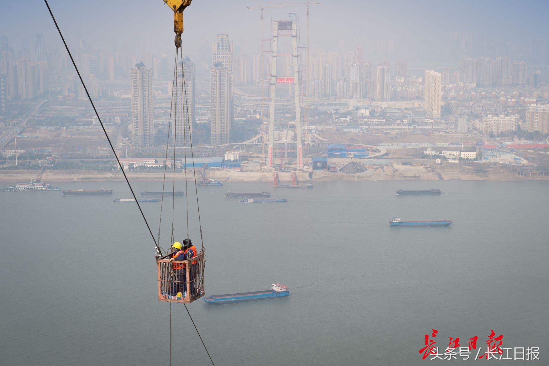 武汉杨泗港双层公路悬索大桥,武汉第一座斜拉桥