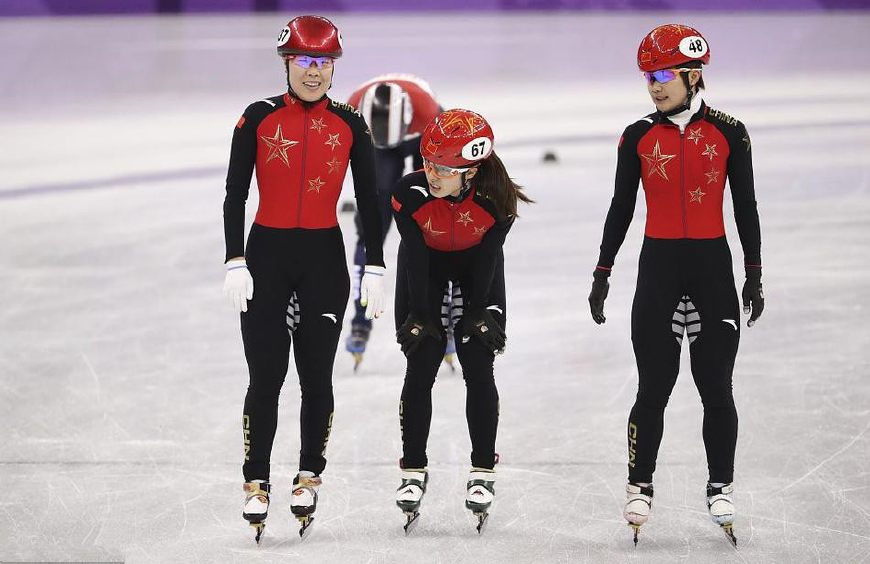 中韩速滑队对抗,中国短道速滑一比三赢韩国