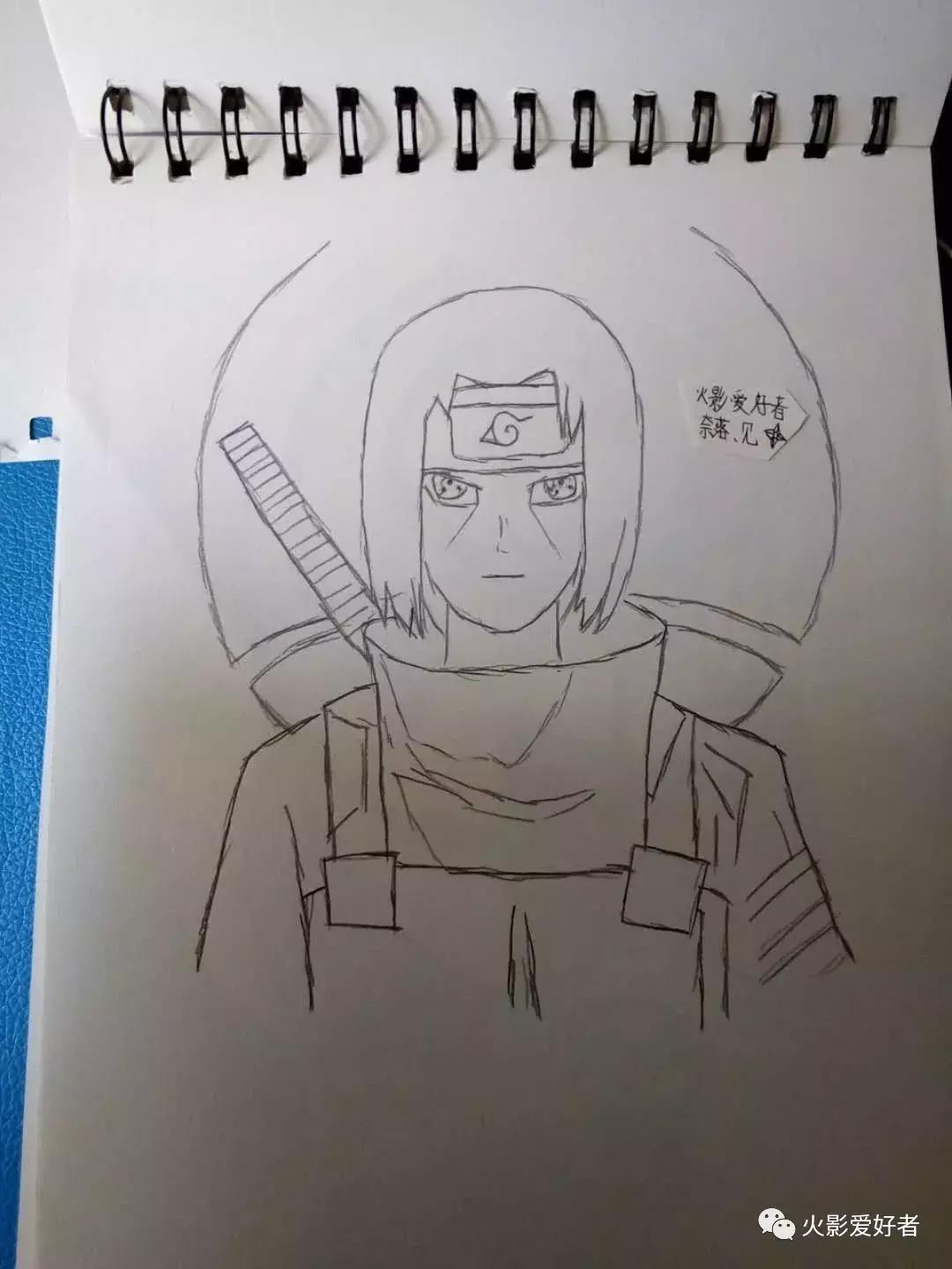 火影手绘集合,手绘火影忍者教程圆珠笔