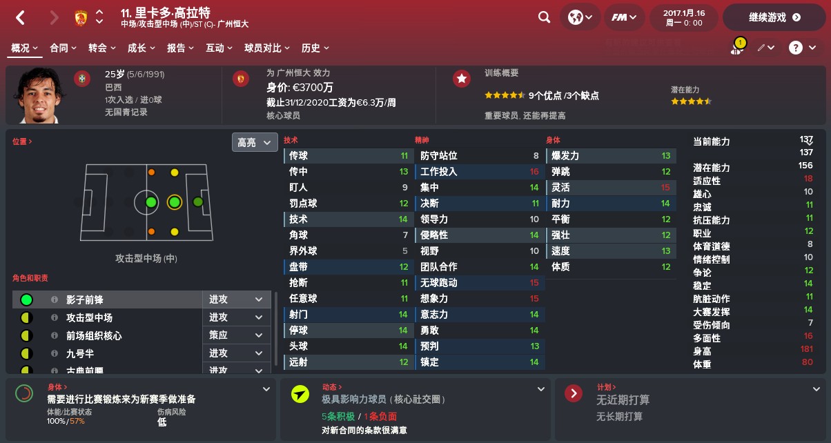 中超big4是哪四支球队,fm怎么看球员潜力