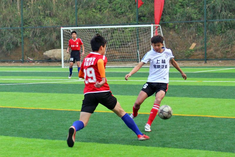 上林县体育运动会中小学生篮球赛,上林学生足球比赛