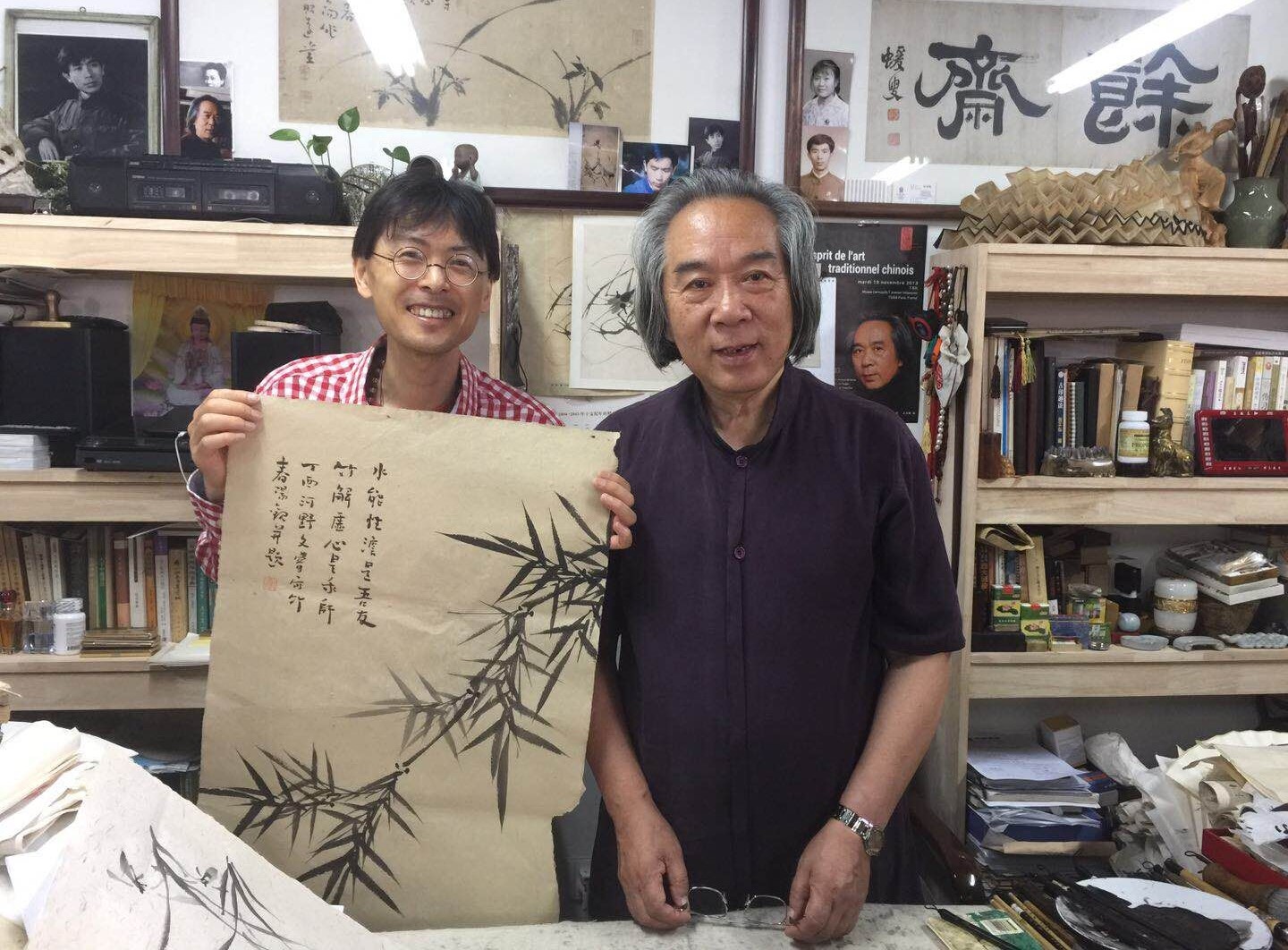 画中国画的日本画家,日本画家河野秋邨画虎