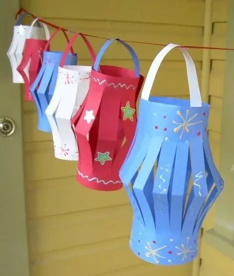 元宵节小灯笼手工怎么做,元宵节小灯笼彩纸制作