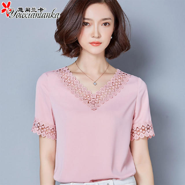 雪纺衫超仙甜美不规则,优雅雪纺衫甜美风小衫