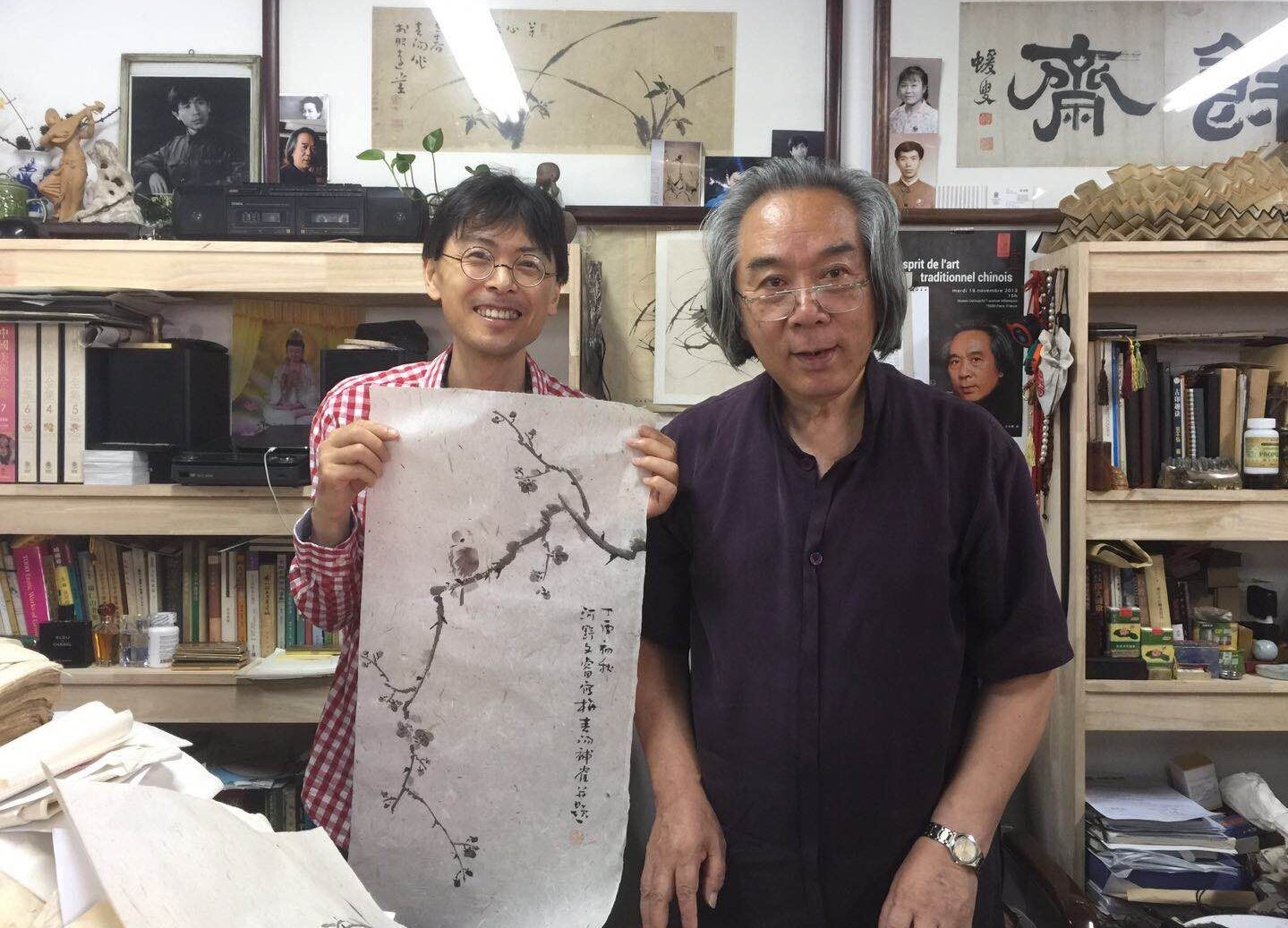 画中国画的日本画家,日本画家河野秋邨画虎