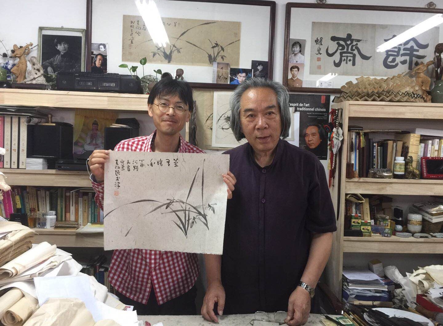 画中国画的日本画家,日本画家河野秋邨画虎