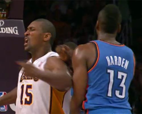 阿泰斯特一肘打通哈登任督二脉,nba最凶恶的五次犯规