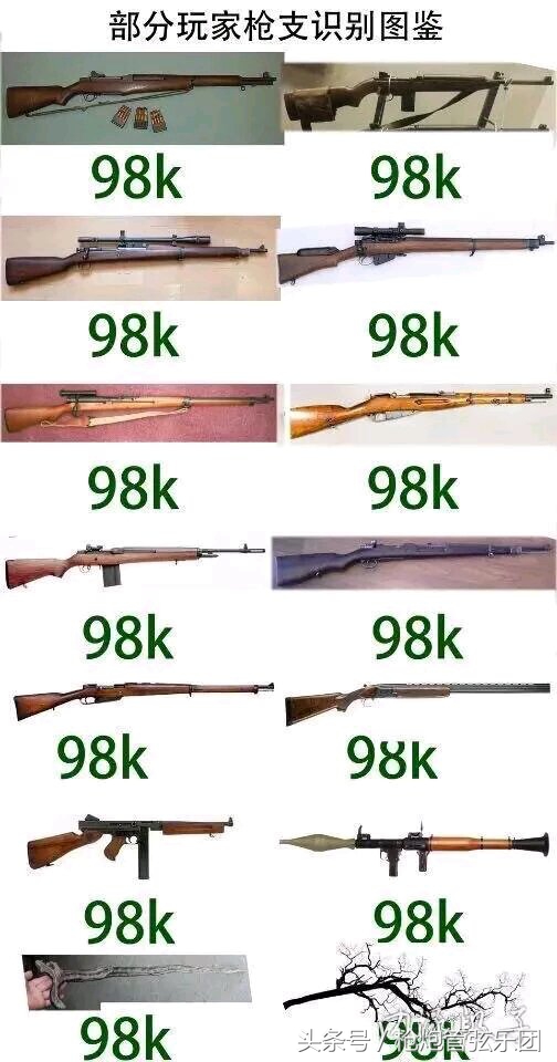 这张图里的枪你都认识吗？看这些被调侃为同一型号的老枪