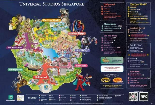 新加坡环球影城二十四座游乐设施,新加坡环球影城主题乐园图片