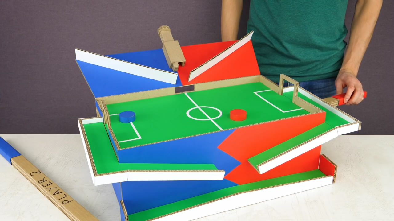 如何用磁铁制作可以玩的足球场,磁铁足球竞技原理