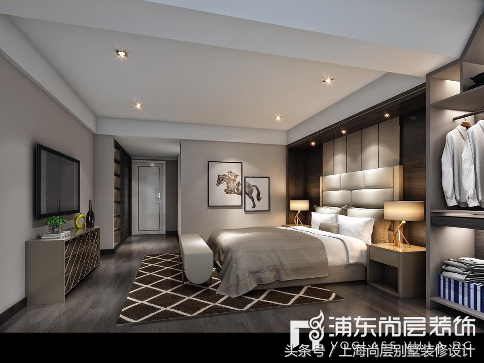 上海90平方现代简约花园效果图,东方城市花园140平装修