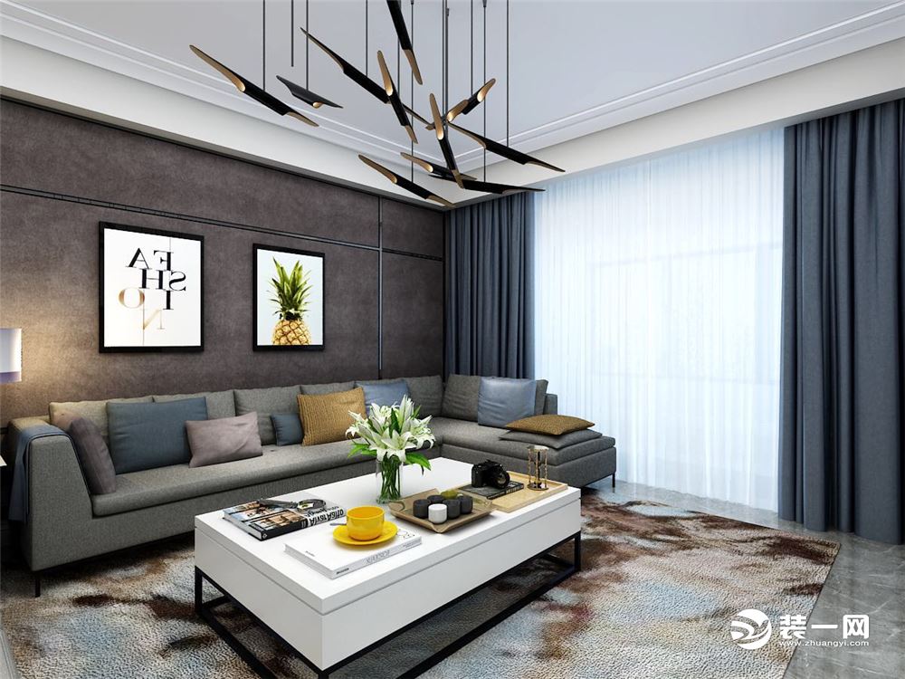 餐厅镜子能扩大空间！青岛鲁润静园143平案例，现代硬装造价11万