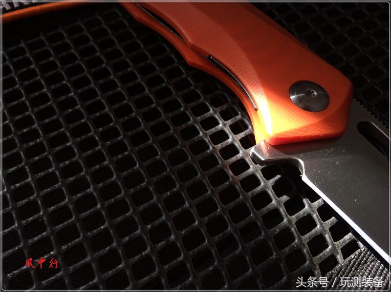 悍迪HARNDS双子星橙色柄户外*刀折**评测