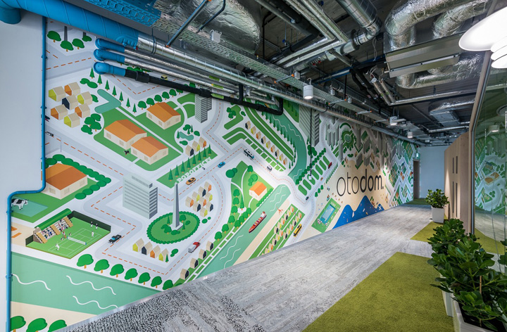 图形盛宴跨境电商平台OLXGroup波兹南总部设计欣赏