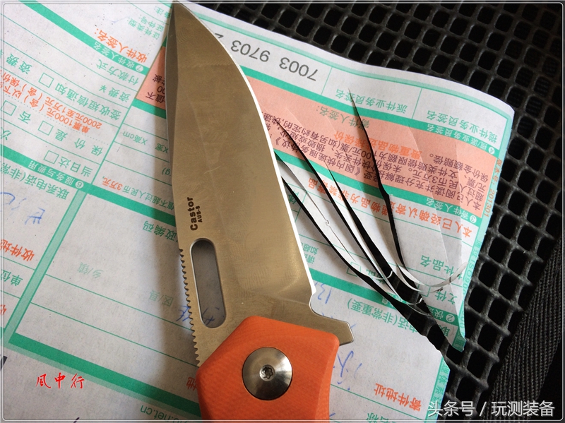 悍迪HARNDS双子星橙色柄户外*刀折**评测