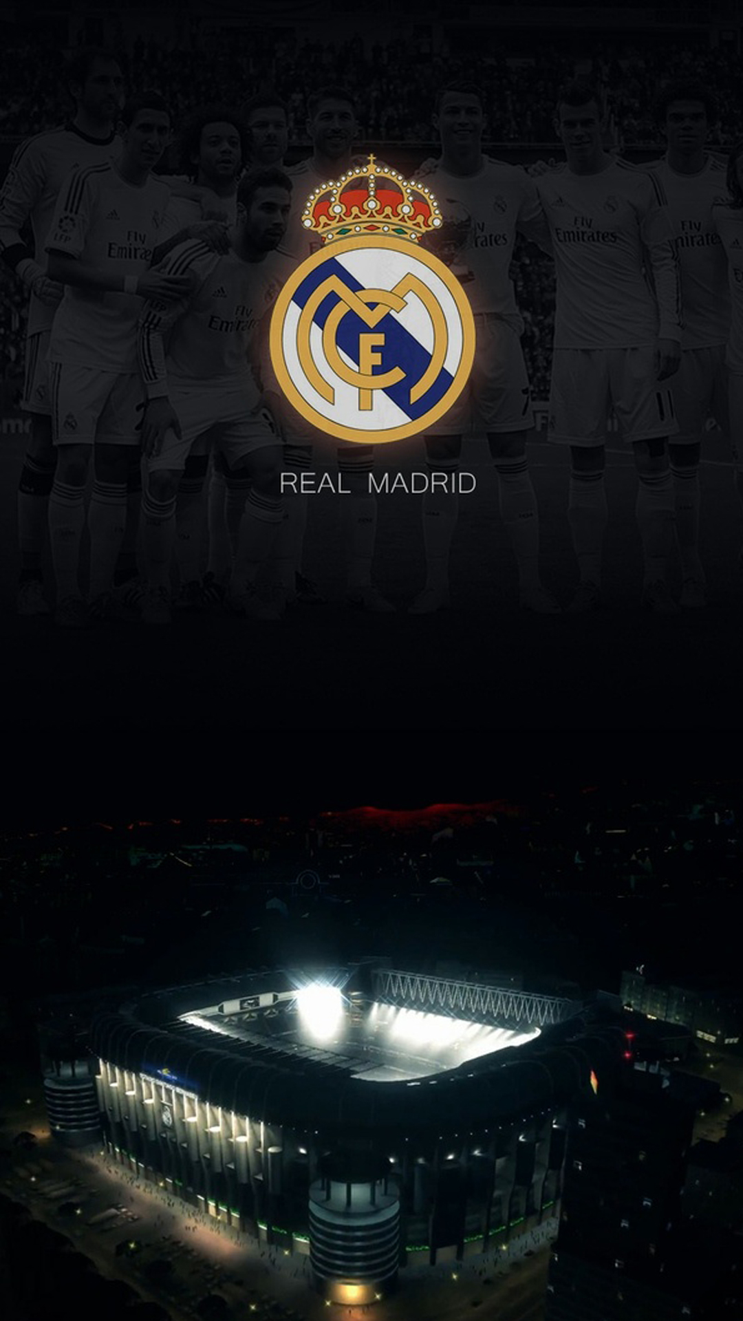 皇马壁纸iphone专用,皇马队徽高清手机壁纸