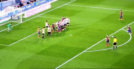 盘点梅西十大无解任意球,梅西任意球和c罗任意球