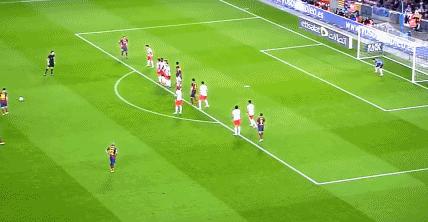 盘点梅西十大无解任意球,梅西任意球和c罗任意球