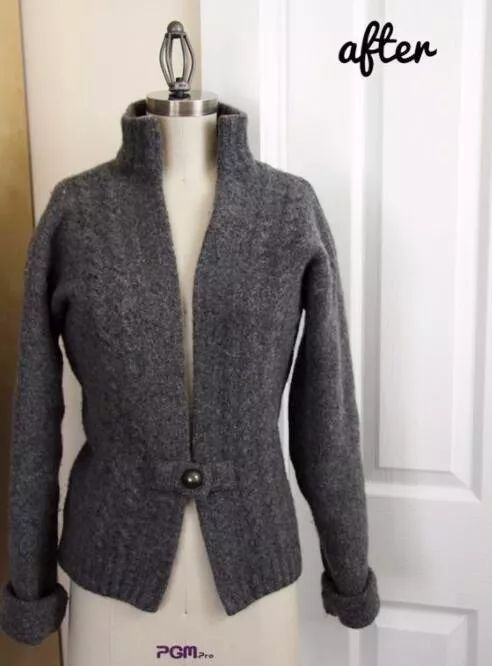 无袖旧毛衫改造大全图,旧毛衣改造100种方法
