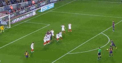 盘点梅西十大无解任意球,梅西任意球和c罗任意球