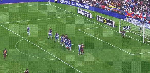 盘点梅西十大无解任意球,梅西任意球和c罗任意球