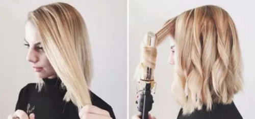 卷发lob头短发,时尚齐头帘锁骨卷发