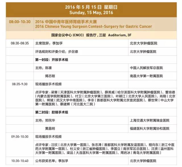 第十三届全国青光眼学术会议,第十八届全国胃癌学术会议