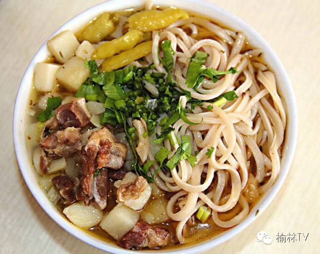 榆林味道,榆林味一绝擀面皮