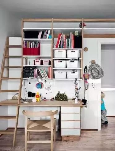 怎么收纳大量书籍,收纳间和简易书房一体设计