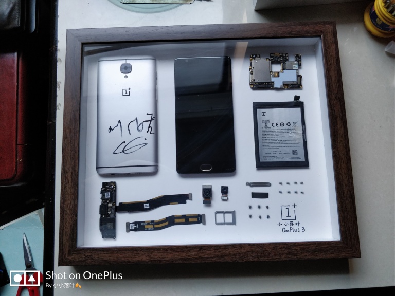 【傻瓜式拆解】把OnePlus3装进「相框」里