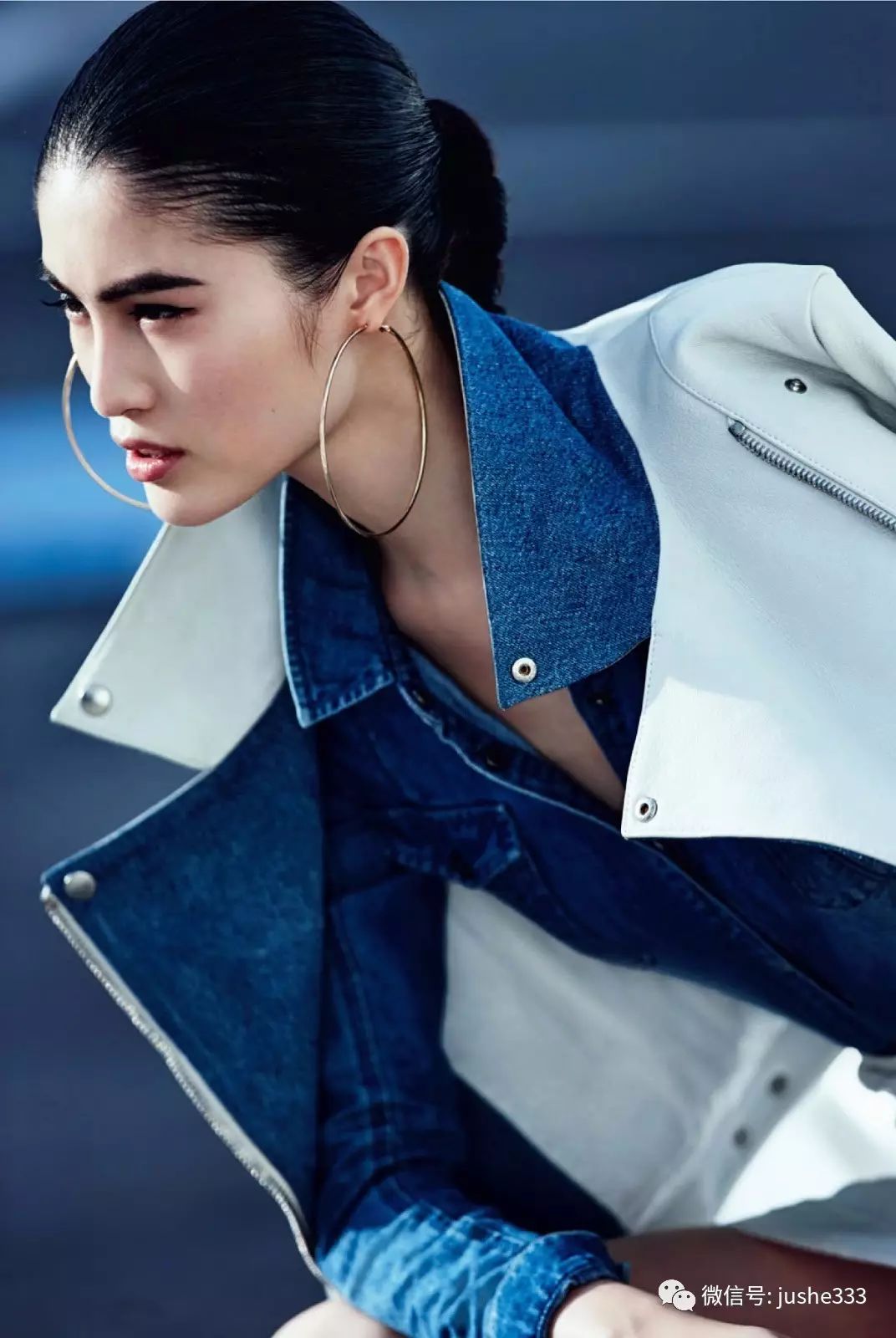 小个子牛仔衬衫的穿法,万能单品白衬衫的n种穿法