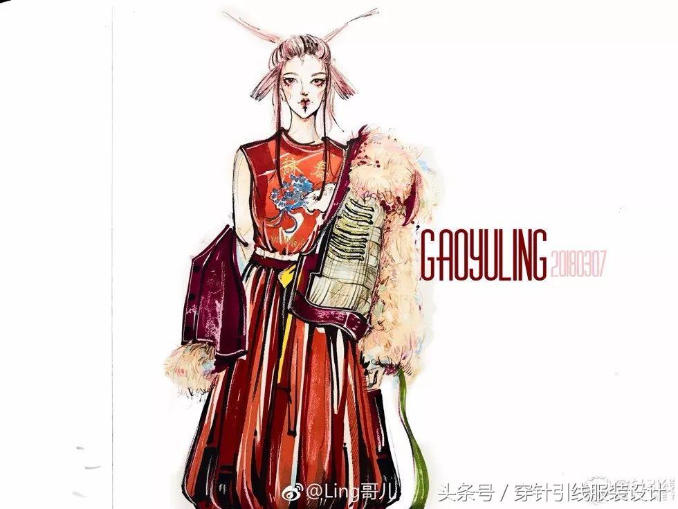 时装手绘视频,时装简笔画手绘图片