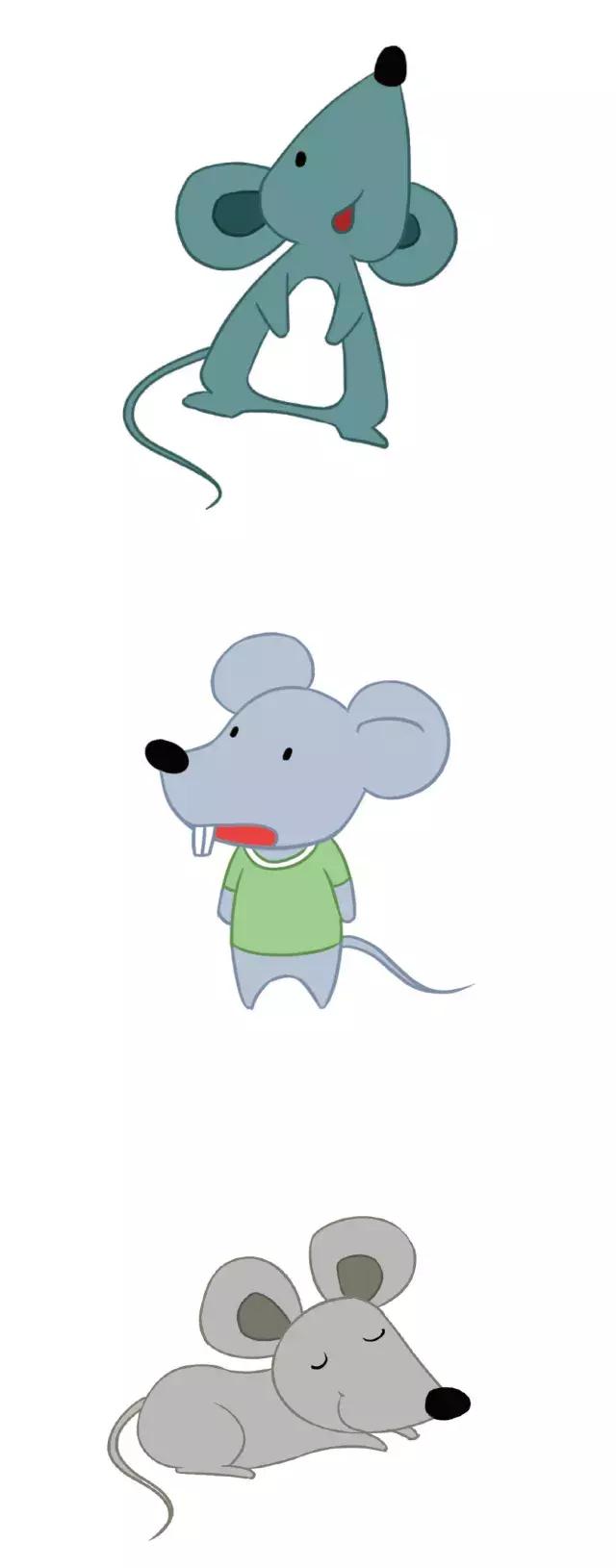 超萌小动物简笔画,小动物简笔画图片大全拟人化