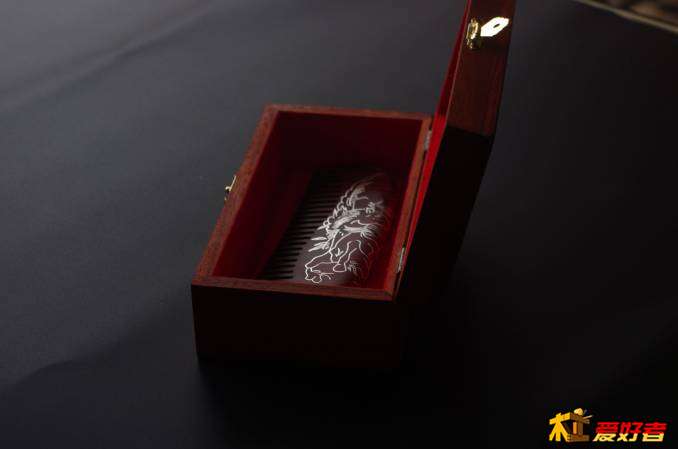 印度小叶紫檀镶银丝,小叶紫檀木梳嵌银丝