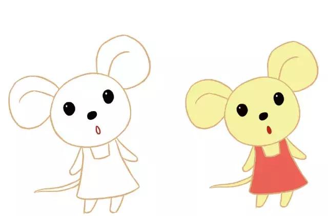 超萌小动物简笔画,小动物简笔画图片大全拟人化