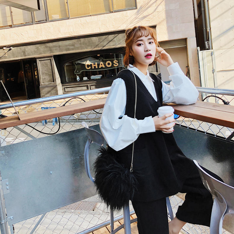 没有马甲线,针织马甲线