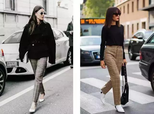 格纹怎么穿显瘦,韩式格纹怎么穿