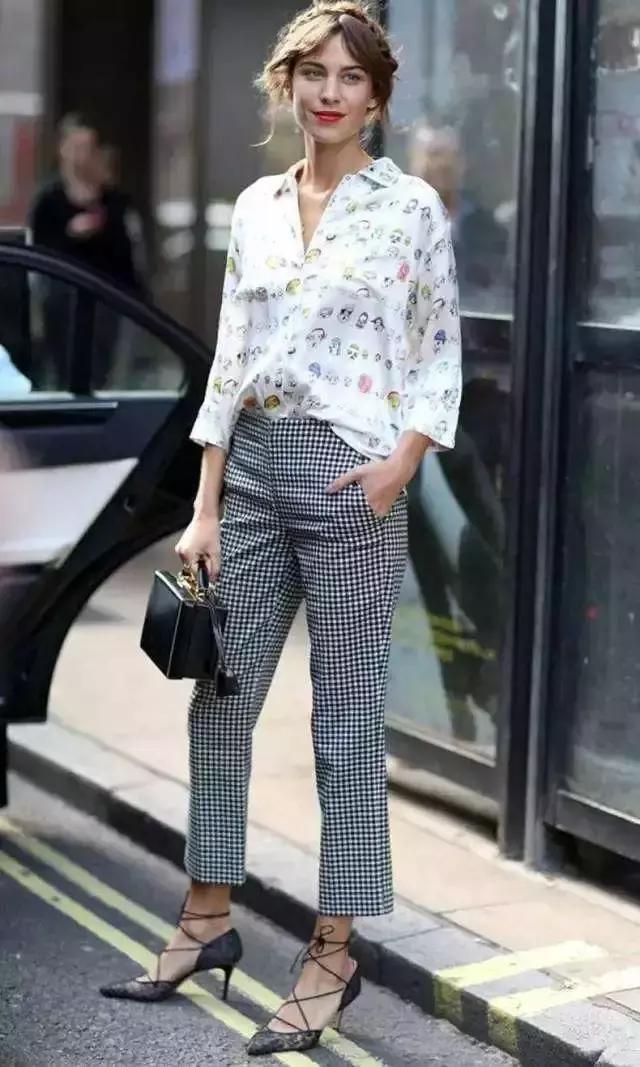 格纹怎么穿显瘦,韩式格纹怎么穿