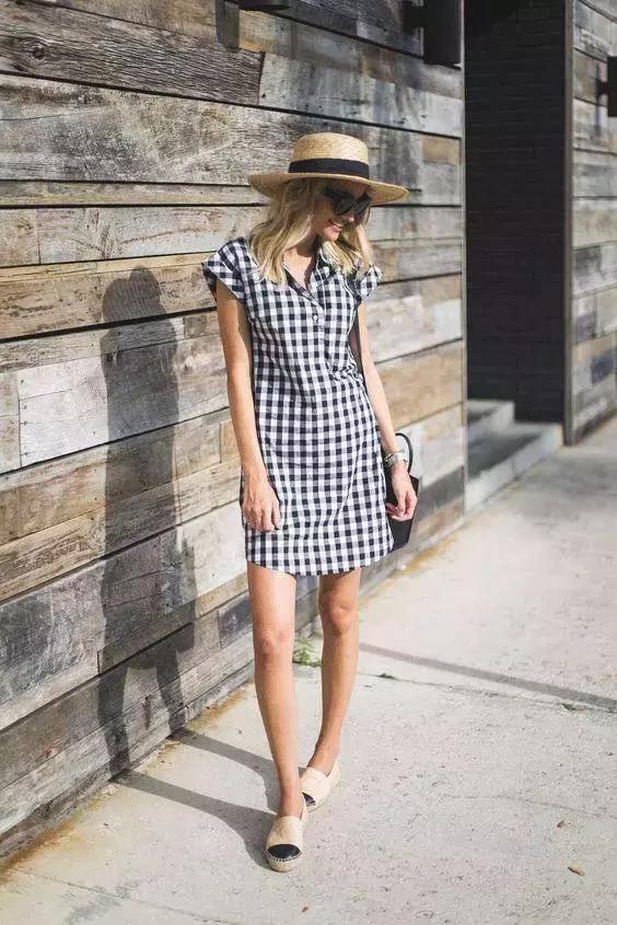 格纹怎么穿显瘦,韩式格纹怎么穿