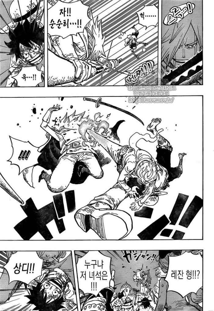 海贼王897话韩文版:小狮子月亮形态太丑,山治吊打“宇智波斑”