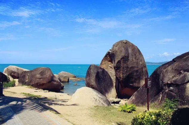 三亚远山大海蓝天白云,爱在三亚拉丁舞